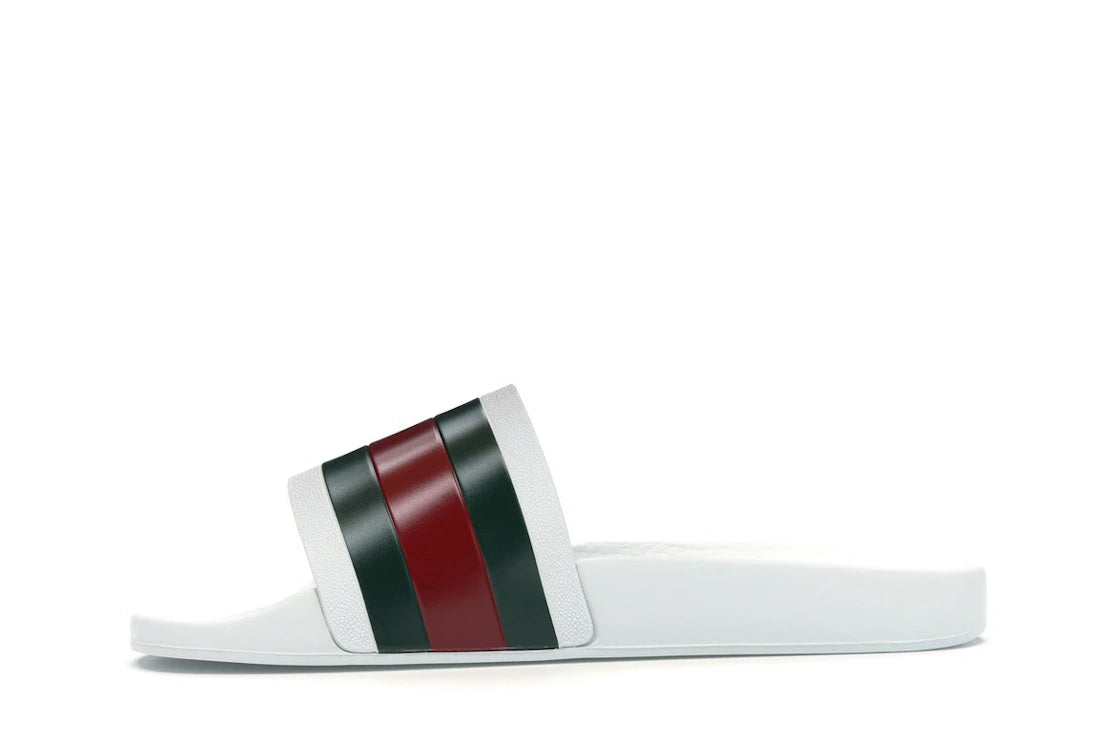 Gucci Pursuit Pool Slides White