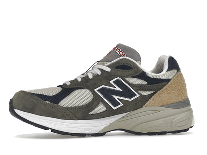 New Balance 990v3 MiUSA Grey Blue Olive