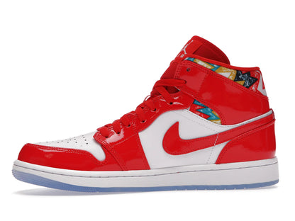 Jordan 1 Mid Barcelona Sweater Red Patent