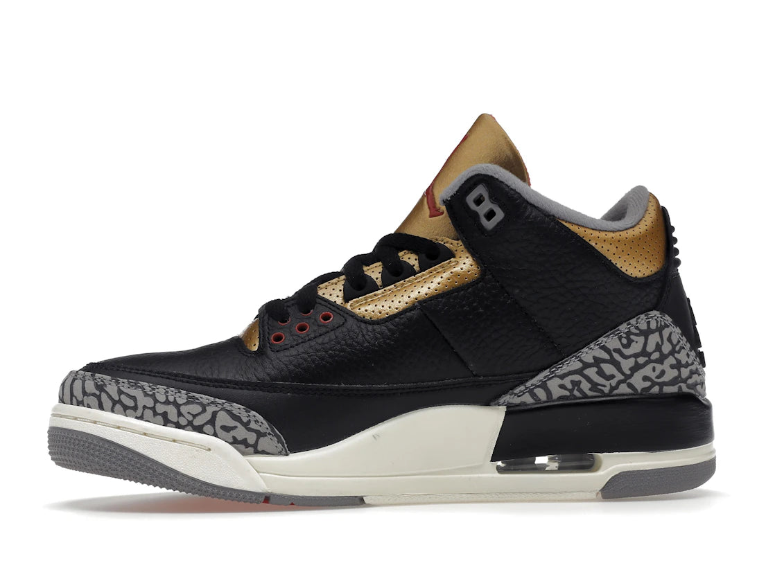 Jordan 3 Retro Black Cement Gold