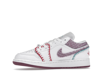 Jordan 1 Low White Light Bordeaux