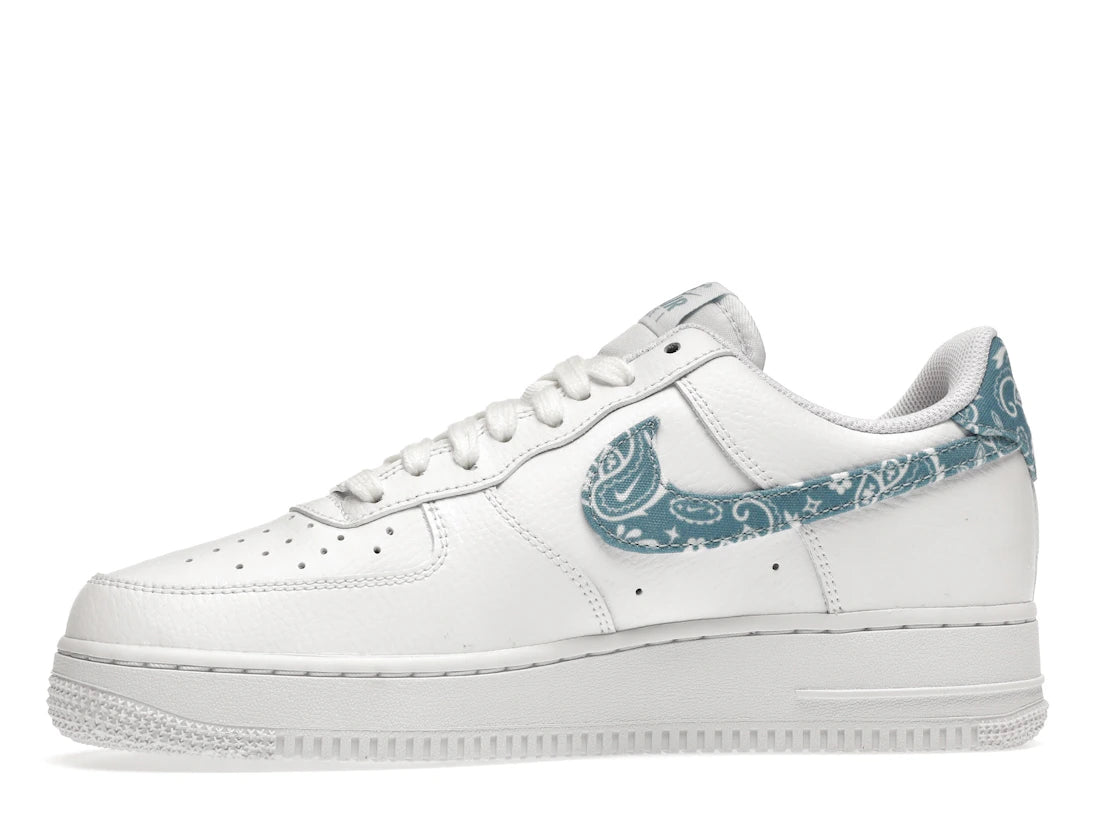 Nike Air Force 1 Low '07 Essential White Worn Blue Paisley
