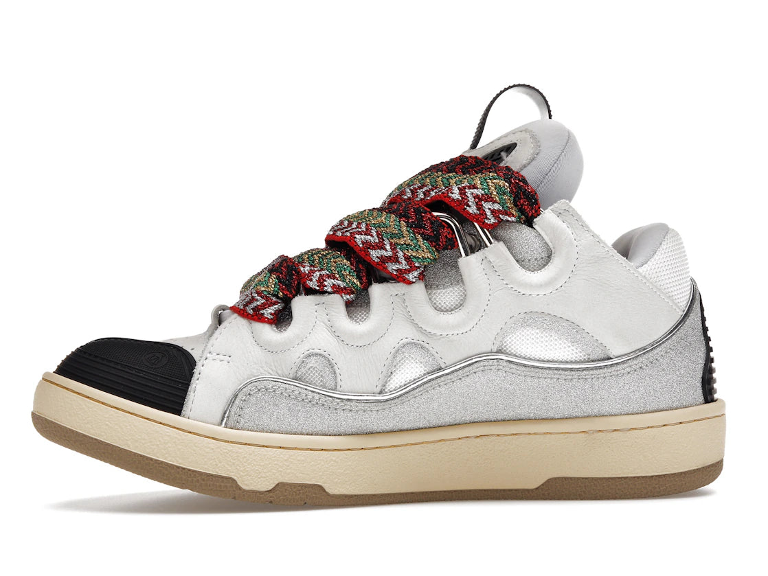 Lanvin Leather Curb White Grey Black