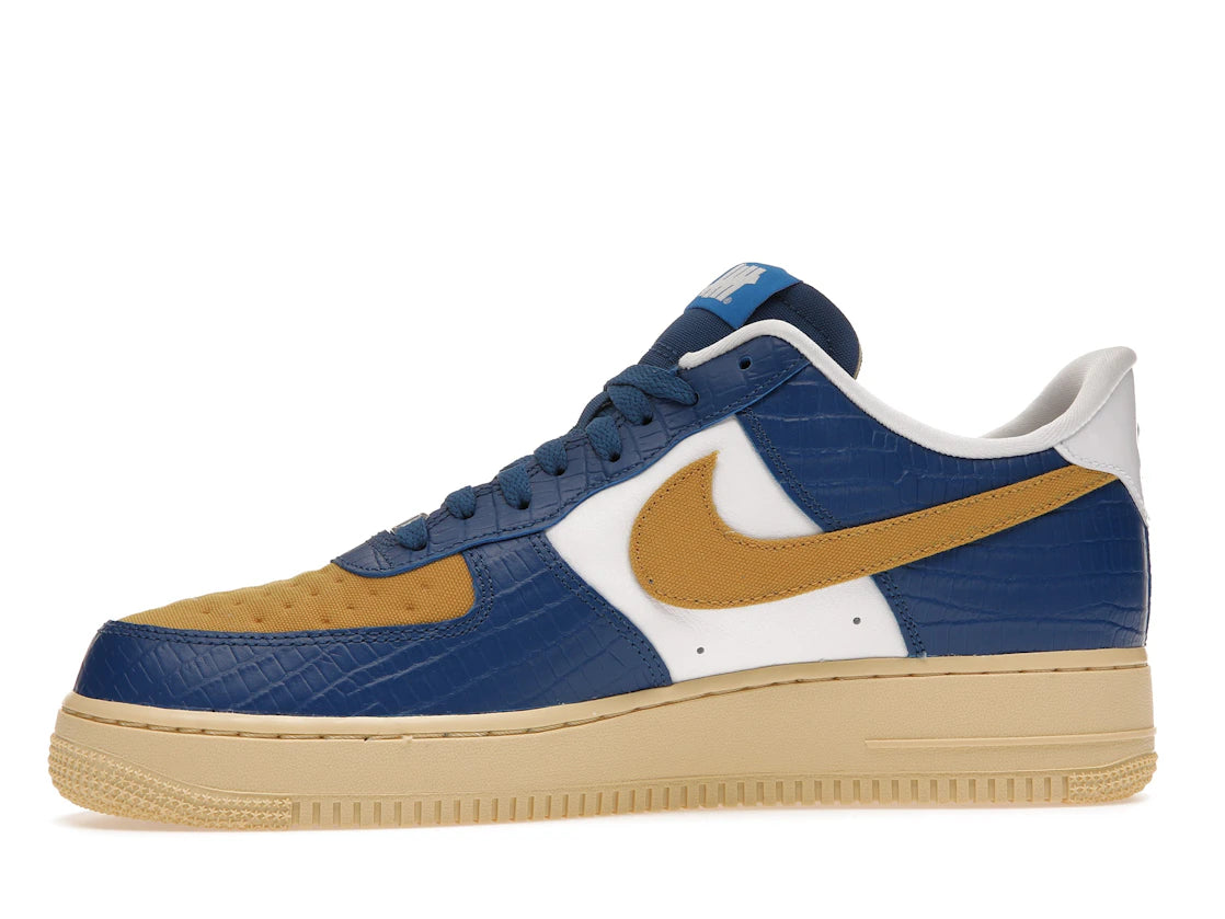 Nike Air Force 1 Low SP Undefeated 5 On It Blue Yellow Croc
