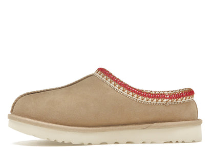 Pantoufles UGG Tasman couleur sable cerise foncé (Femme)