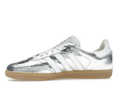 adidas Samba OG Silver Metallic Cracked Leather