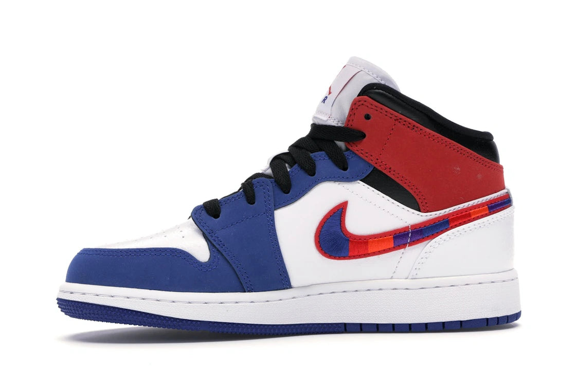 Jordan 1 Mid Rush Blue University Red