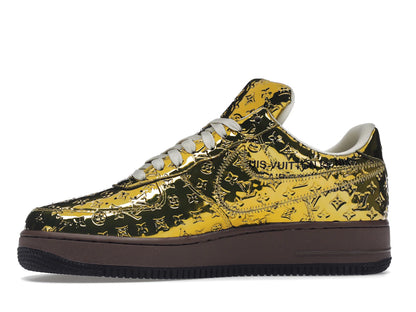 Louis Vuitton Nike Air Force 1 Low By Virgil Abloh Metallic Gold