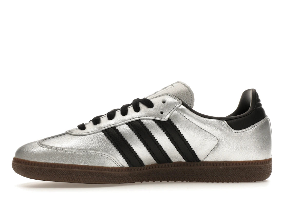 adidas Samba OG Silver Metallic Black Gum