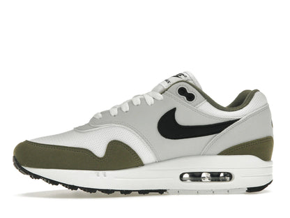 Nike Air Max 1 White Black Medium Olive