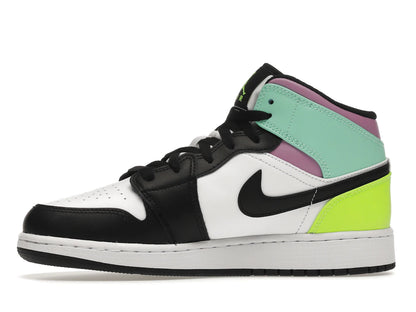 Jordan 1 Mid Pastel Black Toe