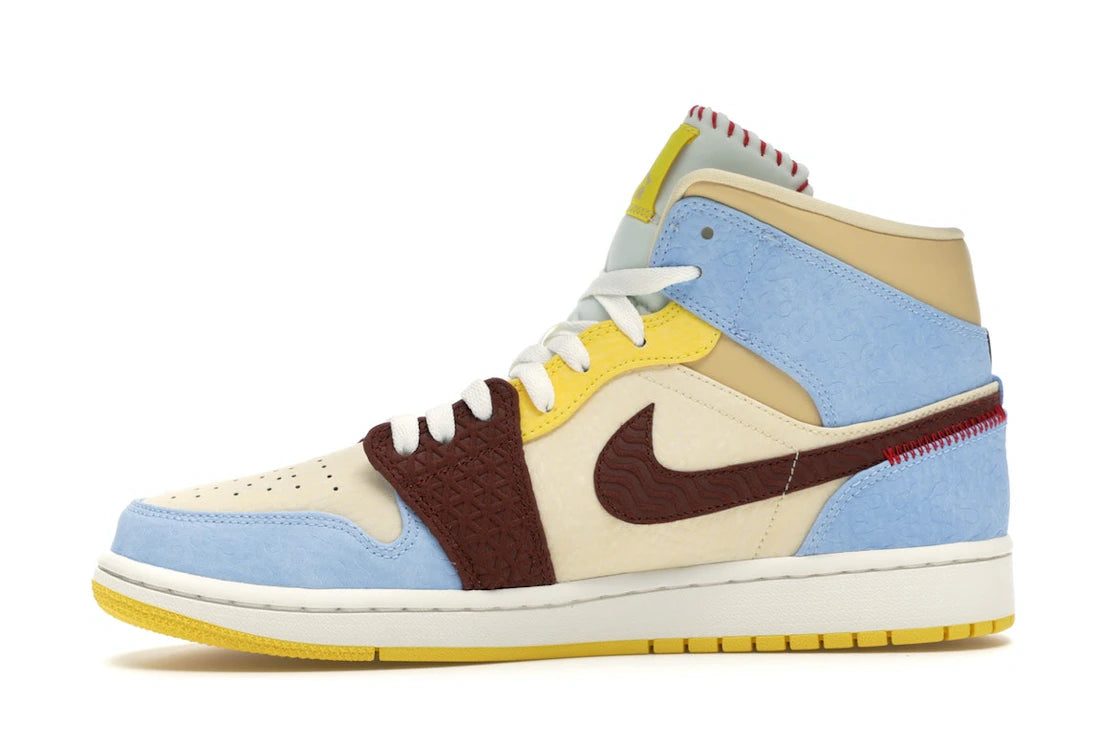 Jordan 1 Mid SE Fearless Maison Chateau Rouge
