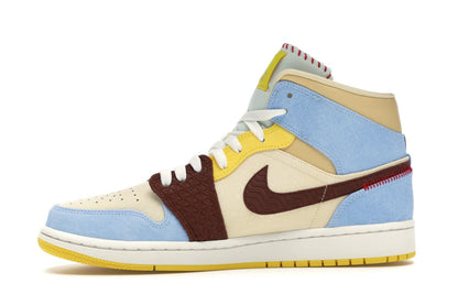 Jordan 1 Mid SE Fearless Maison Chateau Rouge