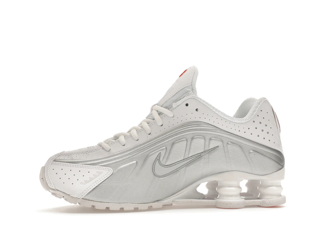 Nike Shox R4 White Metallic Silver