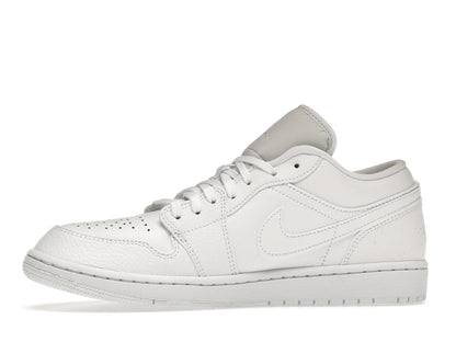 Jordan 1 Low Triple White Tumbled Leather