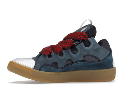 Lanvin Leather Curb Blue Grey