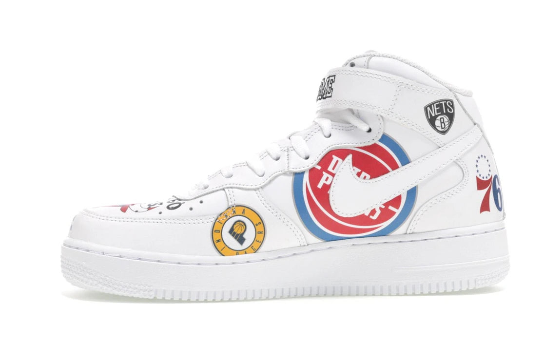 Nike Air Force 1 Mid Supreme NBA White