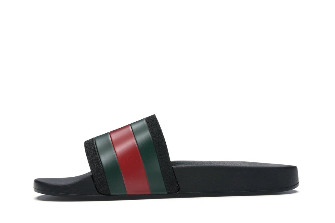 Gucci Rubber Slides Red Green
