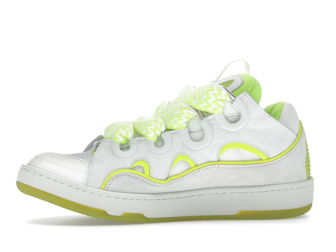 Lanvin Curb Sneaker White Fluo Yellow