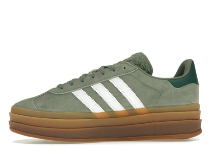 adidas Gazelle Bold Silver Green Gum