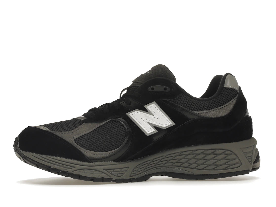 New Balance 2002R Black Dark Grey White