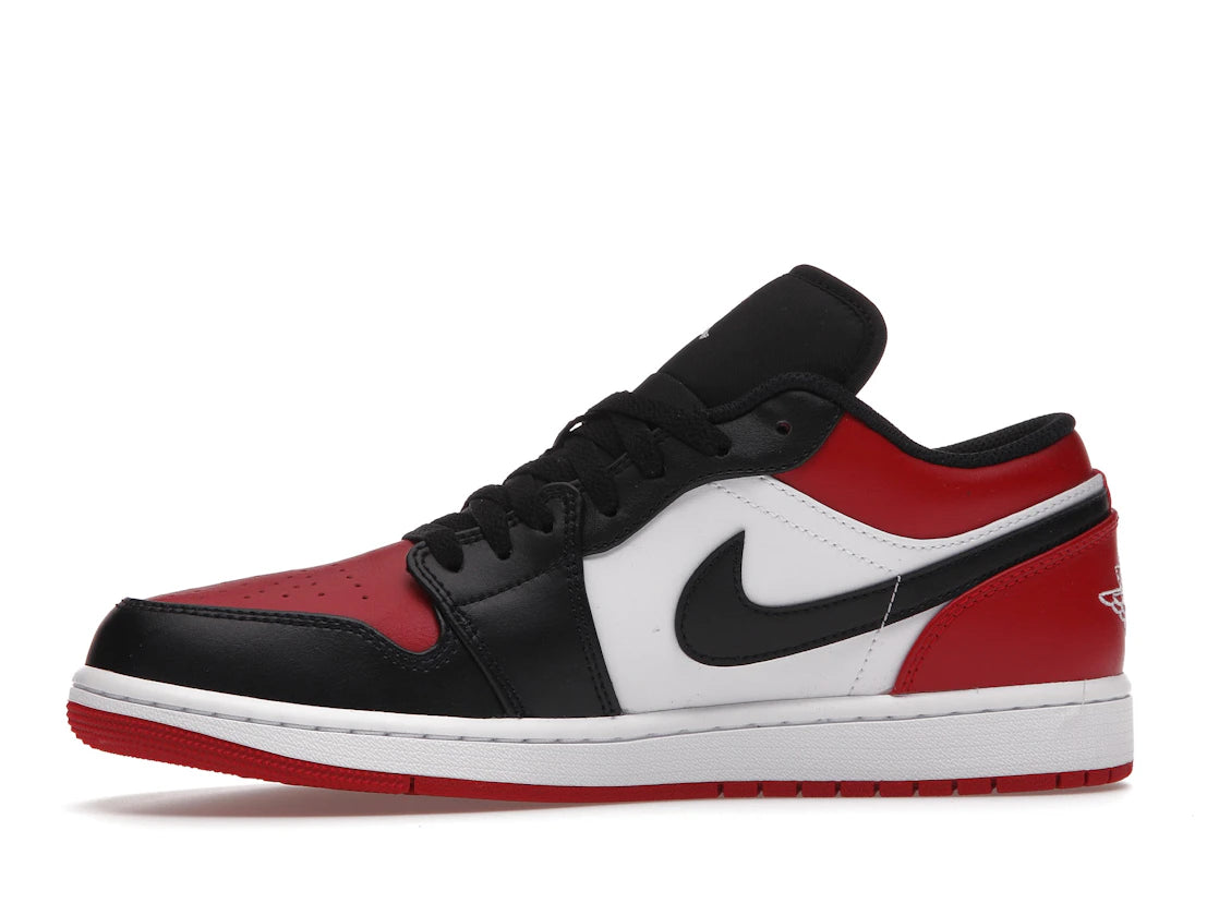 Jordan 1 Low Bred Toe (Homme)