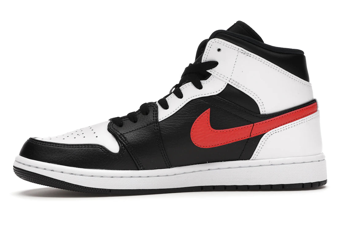 Jordan 1 Mid Black Chile Red White