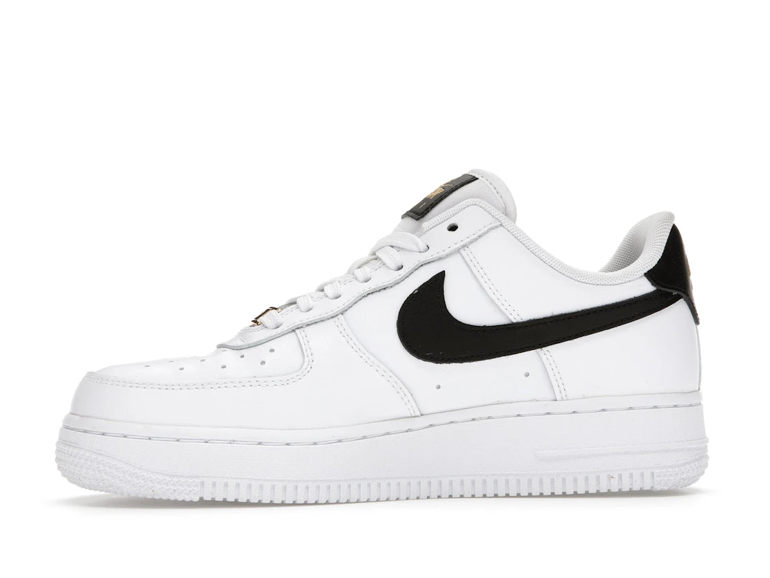 Nike Air Force 1 Low '07 Essential White Black Gold Mini Swoosh