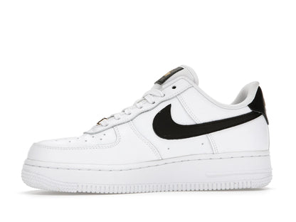 Nike Air Force 1 Low '07 Essential White Black Gold Mini Swoosh