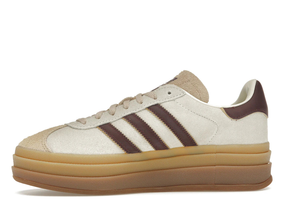adidas Gazelle Bold Cream White Maroon
