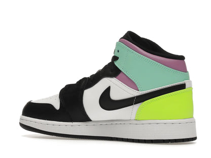 Jordan 1 Mid Pastel Black Toe