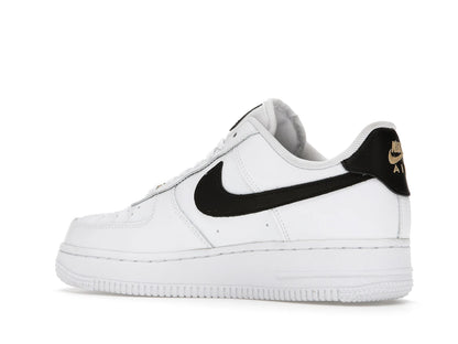 Nike Air Force 1 Low '07 Essential White Black Gold Mini Swoosh