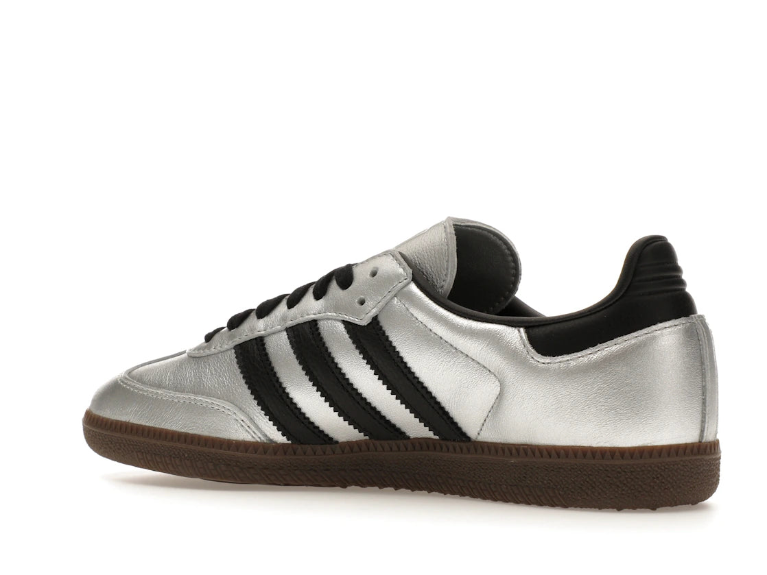 adidas Samba OG Silver Metallic Black Gum