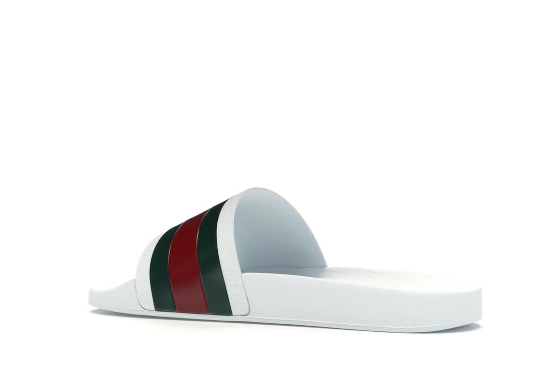 Gucci Pursuit Pool Slides White
