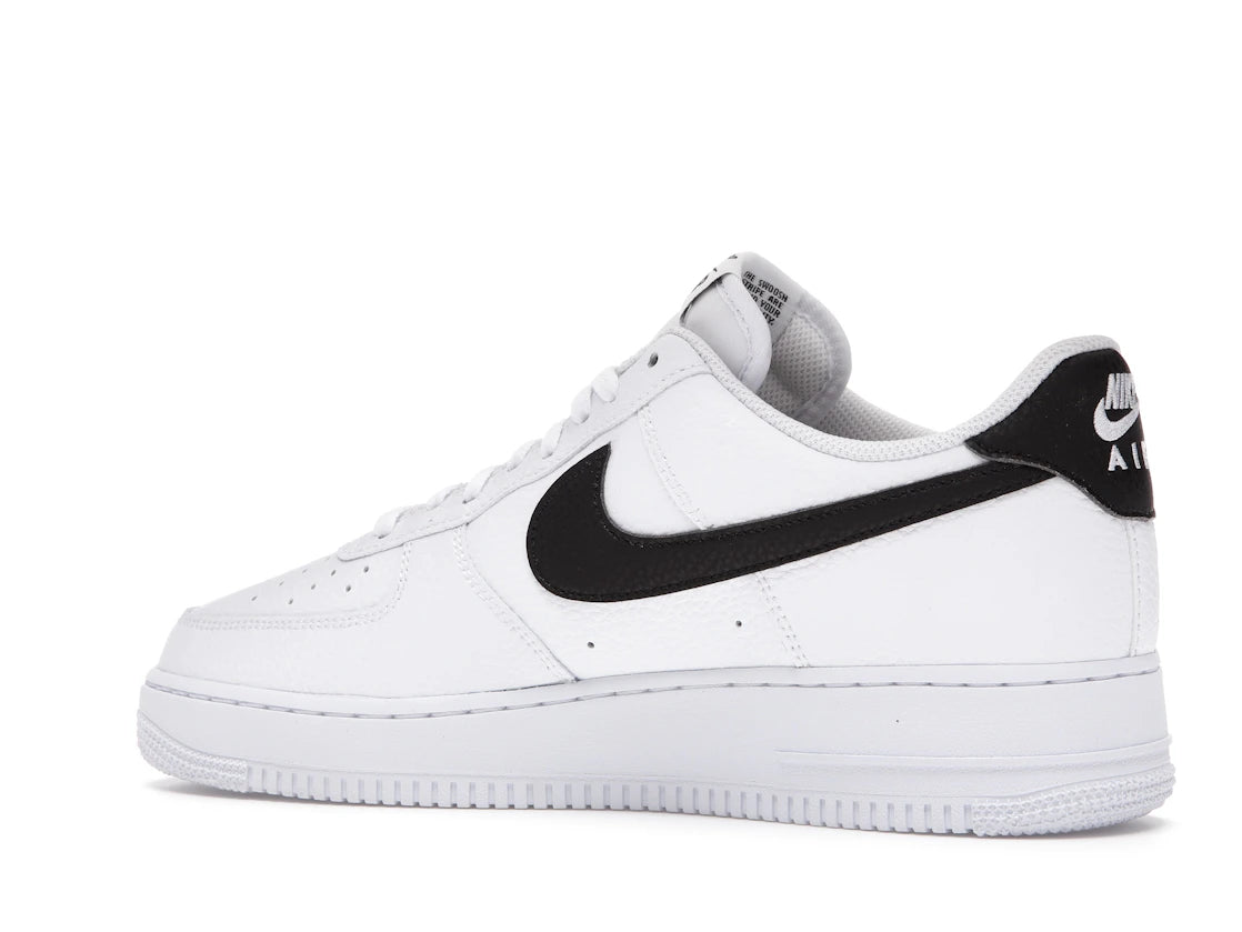 Nike Air Force 1 Low '07 White Black Pebbled Leather