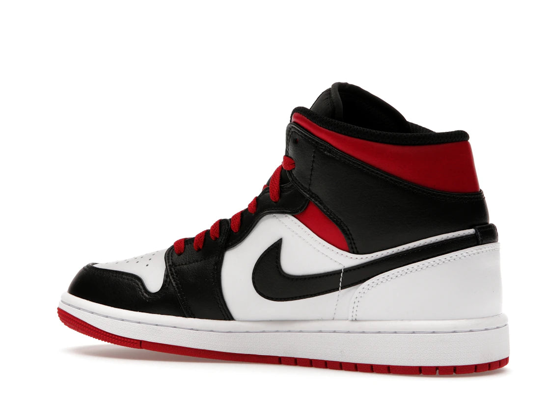 Jordan 1 Mid Gym Red Black Toe