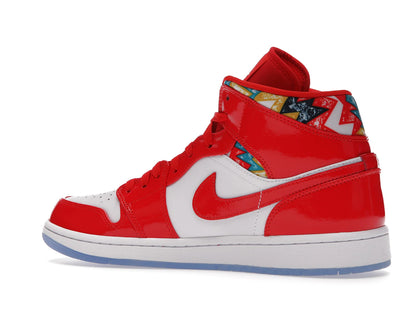 Jordan 1 Mid Barcelona Sweater Red Patent