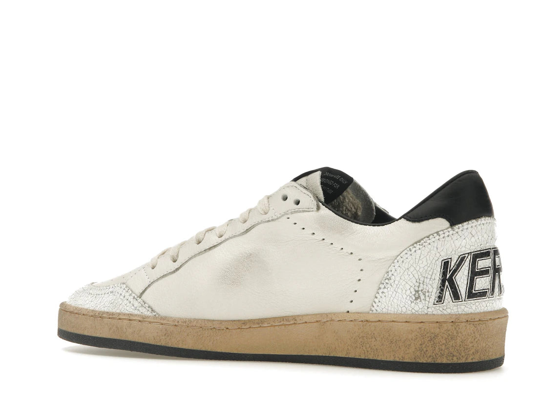 Golden Goose Ball-Star Low White Nappa Black Star