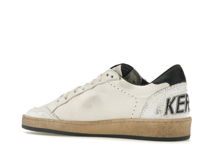 Golden Goose Ball-Star Low White Nappa Black Star