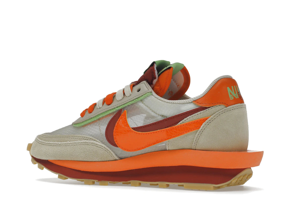 Nike LD Waffle sacai CLOT Kiss of Death Net Orange Blaze