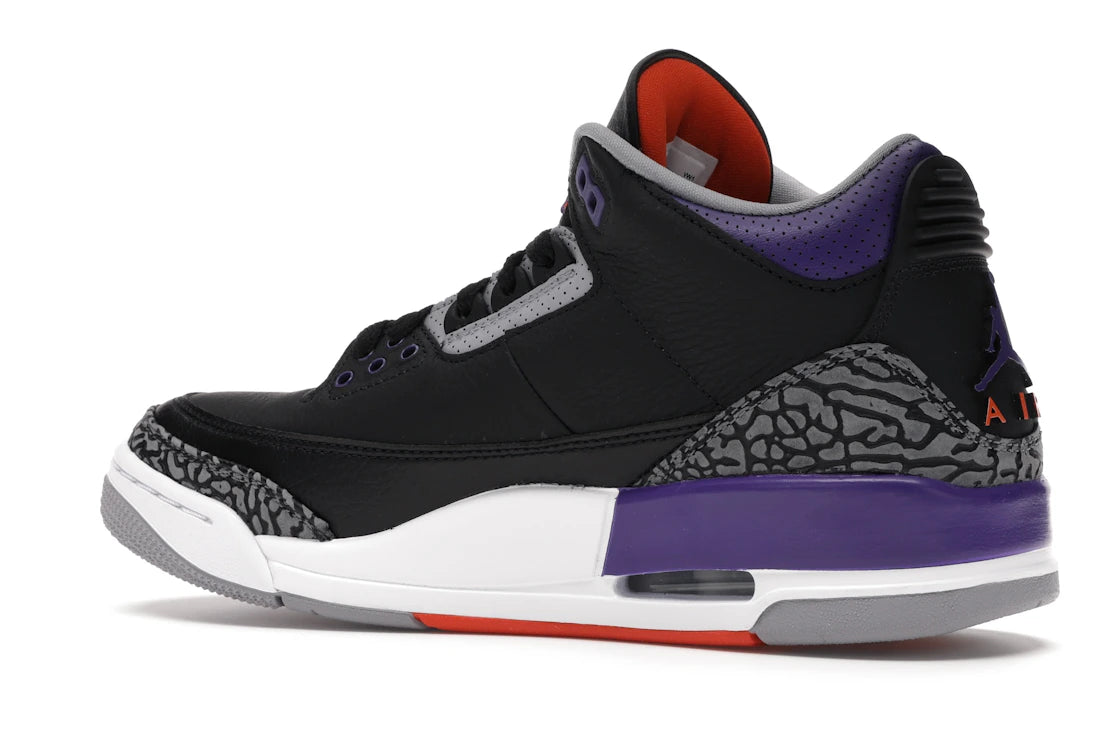 Jordan 3 Retro Black Court Purple