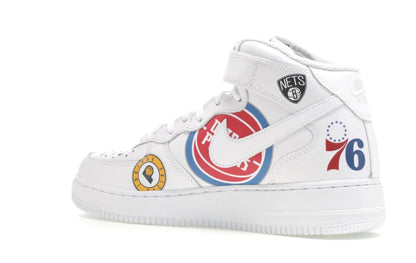 Nike Air Force 1 Mid Supreme NBA White
