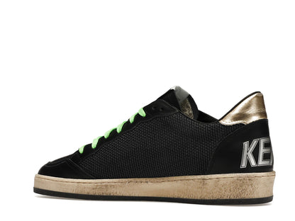 Golden Goose Ball-Star Low Black Fluorescent green
