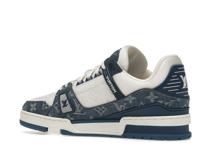 Louis Vuitton LV Trainer Monogram Denim White Blue