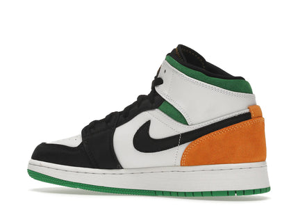 Jordan 1 Mid SE White Laser Orange Lucky Green