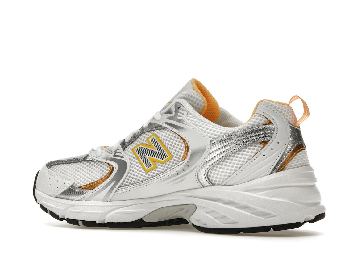 New Balance 530 White Vibrant Apricot Silver Metallic