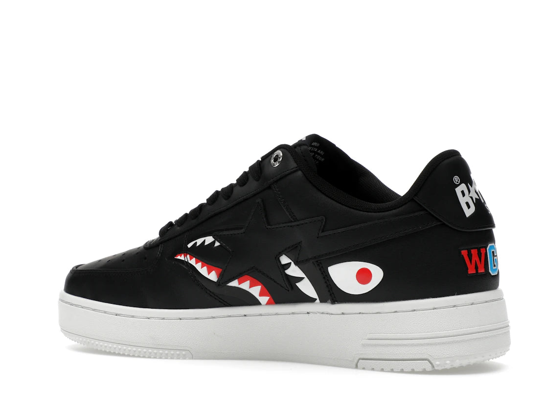 A Bathing Ape Bape Sta Low Shark Pack Black