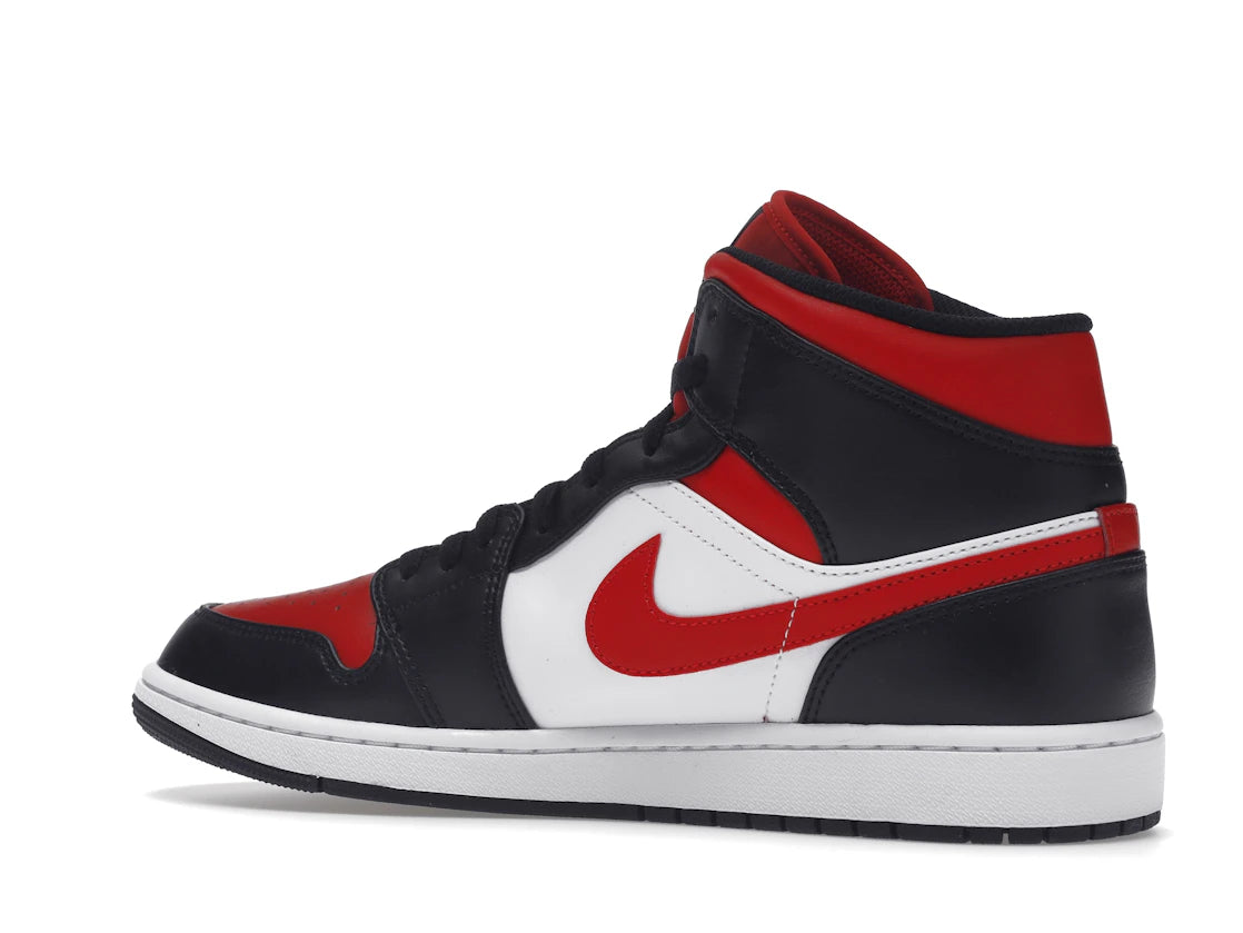 Jordan 1 Mid White Black Red (2022)
