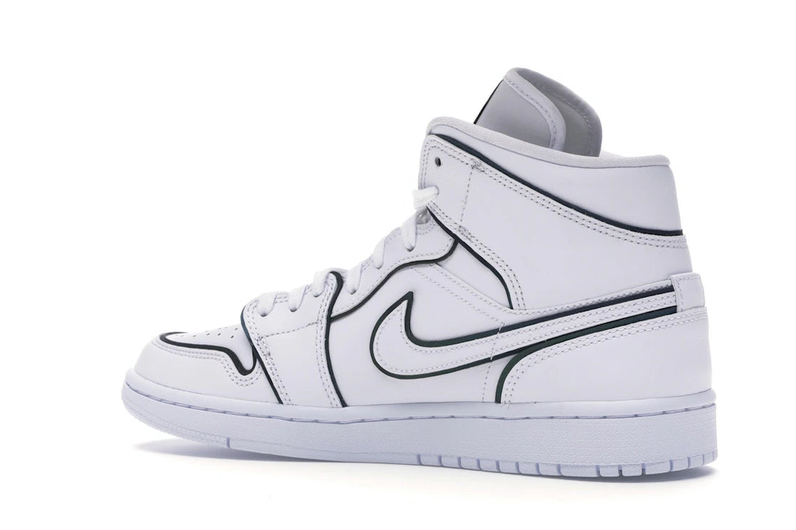 Jordan 1 Mid Iridescent Reflective White