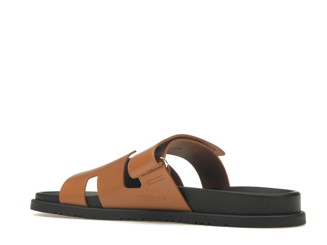 Hermes Chypre Sandal Naturel Black Smooth Calfskin Leather